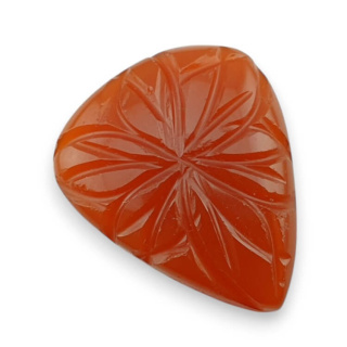 Carnelian carved cabochon 25x21 mm no 44