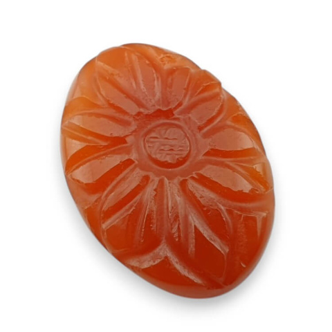 Carnelian carved cabochon 26x18 mm no 68 Carnelian carved cabochon 26x18 mm no 68