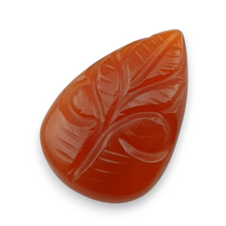 Carnelian cabochon carving 27x18 mm no. 41