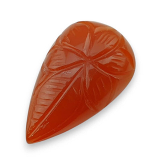 Carnelian carved cabochon 28x17 mm no 24