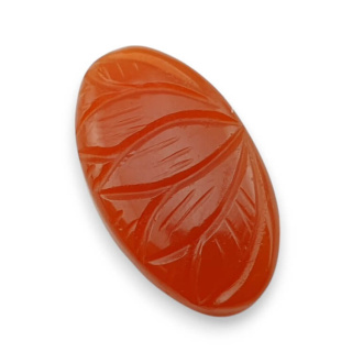 Carnelian cabochon carving 29x17 mm no. 70