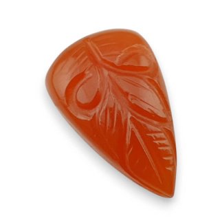 Carnelian cabochon carving 29x18 mm no. 22