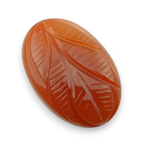 Carnelian carved cabochon 29x19 mm no 6 Carnelian carved cabochon 29x19 mm no 6