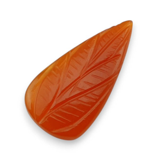 Carnelian cabochon carving 34x17 mm no. 2