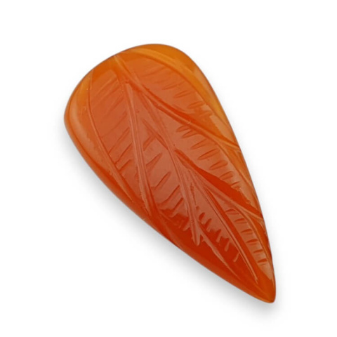 Carnelian cabochon carving 34x17 mm no. 2 Carnelian cabochon carving 34x17 mm no. 2