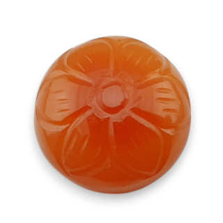 Carnelian cabochon carving fi 18 mm no. 58