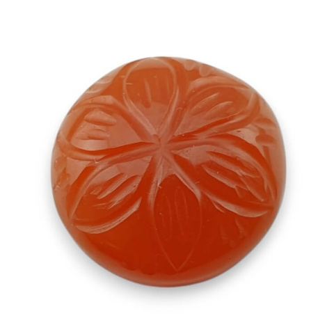 Carnelian carved cabochon fi 19 mm no 1 Carnelian carved cabochon fi 19 mm no 1