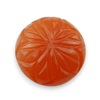 Carnelian cabochon carving fi 19 mm no. 38