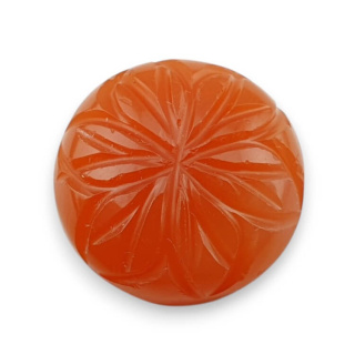 Carnelian cabochon carving fi 19 mm no. 38