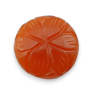Carnelian cabochon carving fi 19 mm no. 8