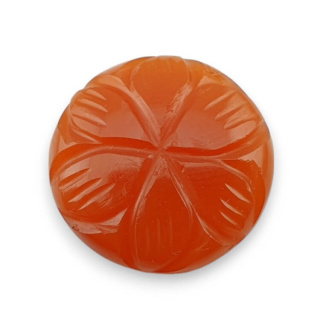 Carnelian cabochon carving fi 19 mm no. 8