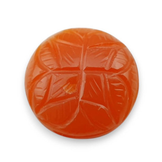 Carnelian cabochon carving fi 21 mm no 19