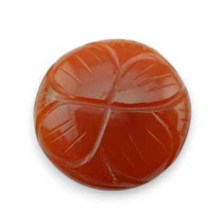 Carnelian cabochon carving fi 21 mm no 27