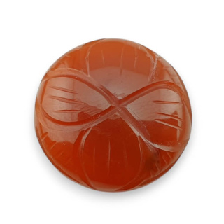Carnelian cabochon carving fi 21 mm no 27