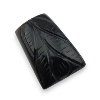 Onyx carved cabochon 23x16 mm no 72