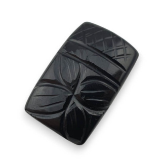 Onyx cabochon carving 24x15 mm no. 40