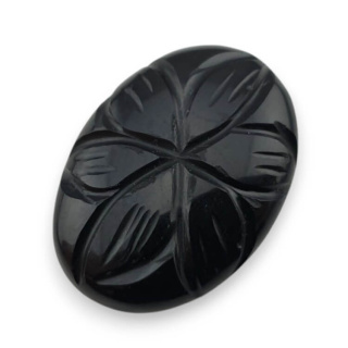 Onyx cabochon carving 25x18 mm no. 123