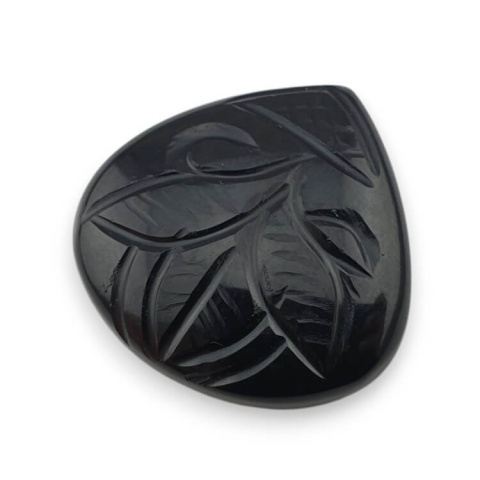 Onyx carved cabochon 28x27 mm no 18 Onyx carved cabochon 28x27 mm no 18