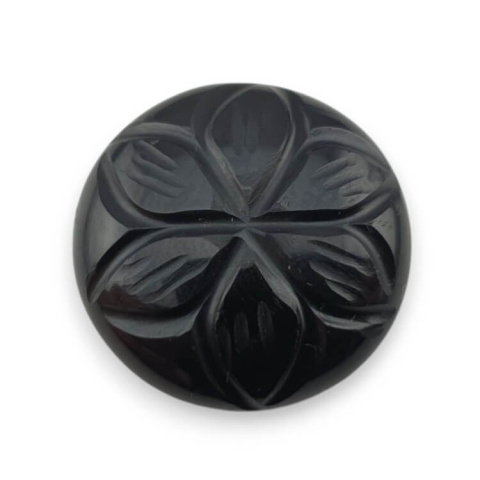 Onyx carved cabochon dia. 21 mm no 43 Onyx carved cabochon dia. 21 mm no 43