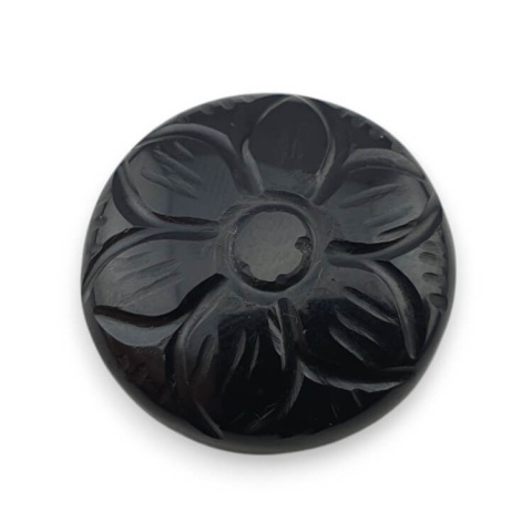 Onyx carved cabochon dia. 23 mm no 52 Onyx carved cabochon dia. 23 mm no 52