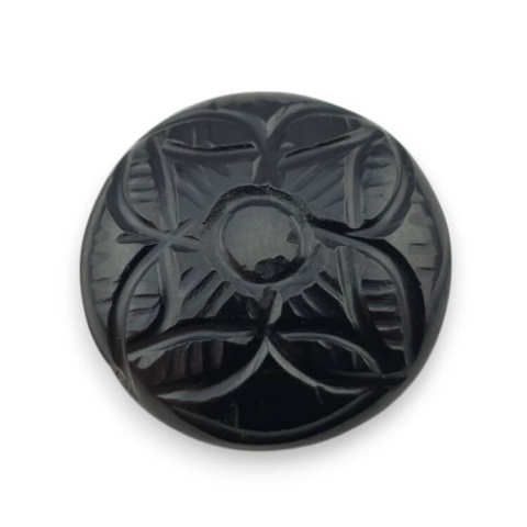 Onyx carved cabochon fi 24 mm no 42 Onyx carved cabochon fi 24 mm no 42