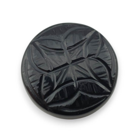 Onyx carved cabochon fi 25 mm no 14 Onyx carved cabochon fi 25 mm no 14