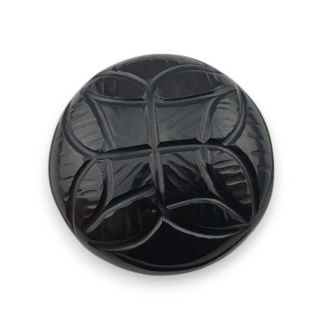 Onyx carved cabochon fi 25 mm no 90