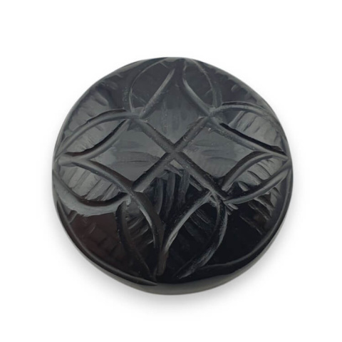 Onyx carved cabochon dia. 25 mm no 9 Onyx carved cabochon dia. 25 mm no 9