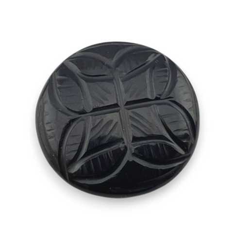 Onyx carved cabochon dia. 26 mm no 23 Onyx carved cabochon dia. 26 mm no 23
