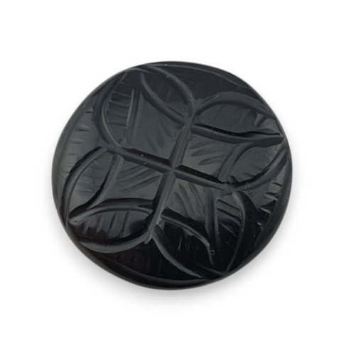 Onyx carved cabochon dia. 26 mm no 23 Onyx carved cabochon dia. 26 mm no 23