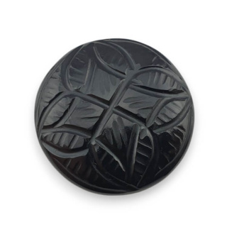 Onyx carved cabochon fi 26 mm no 79