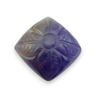 Ametyst kaboszon carving 19x19 mm nr 6
