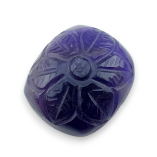 Ametyst kaboszon carving 21x18 mm nr 41