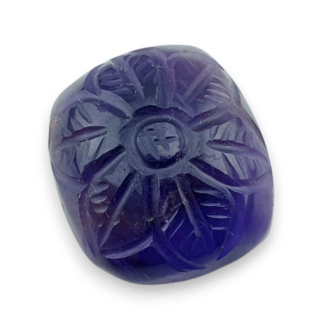 Ametyst kaboszon carving 21x18 mm nr 41