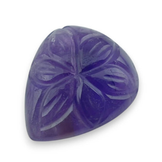 Ametyst kaboszon carving 22x19 mm nr 21