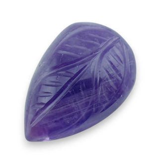 Ametyst kaboszon carving 23x16 mm nr 49