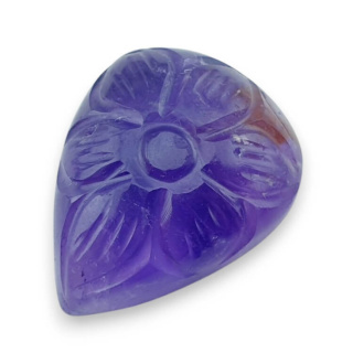 Ametyst kaboszon carving 23x18 mm nr 45