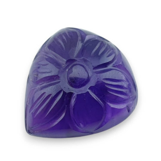 Ametyst kaboszon carving 23x21 mm nr 39