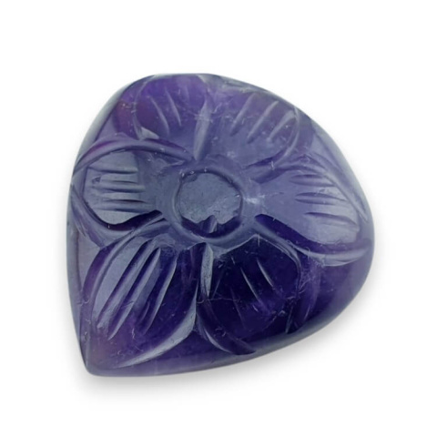 Amethyst carved cabochon 23x22 mm no 43 Amethyst carved cabochon 23x22 mm no 43