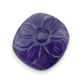 Ametyst kaboszon carving 24x22 mm nr 29