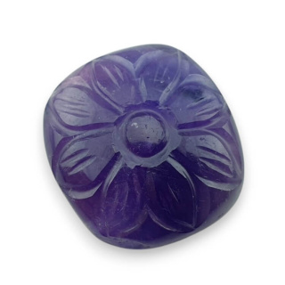 Ametyst kaboszon carving 24x22 mm nr 29