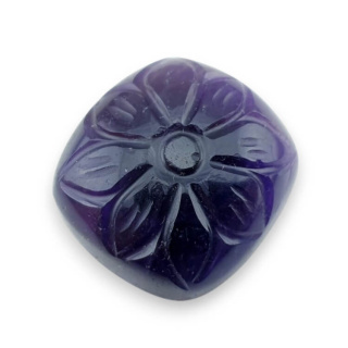 Ametyst kaboszon carving 24x22 mm nr 31