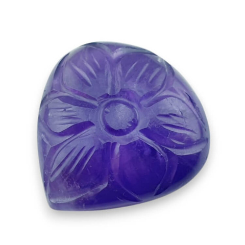 Amethyst carved cabochon 24x23 mm no 34 Amethyst carved cabochon 24x23 mm no 34