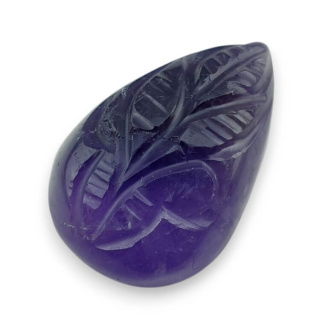 Ametyst kaboszon carving 26x17 mm nr 10