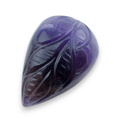 Amethyst carved cabochon 26x18 mm no 40 Amethyst carved cabochon 26x18 mm no 40