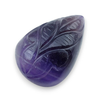 Ametyst kaboszon carving 26x18 mm nr 40