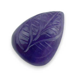 Ametyst kaboszon carving 26x19 mm nr 4