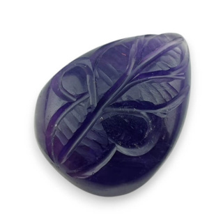Ametyst kaboszon carving 26x19 mm nr 8