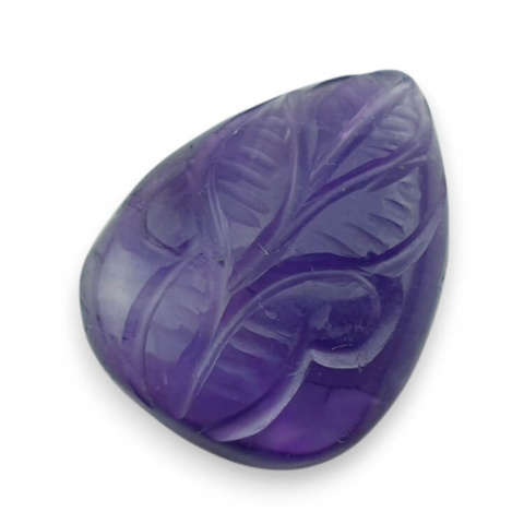 Amethyst carved cabochon 26x20 mm no 30 Amethyst carved cabochon 26x20 mm no 30