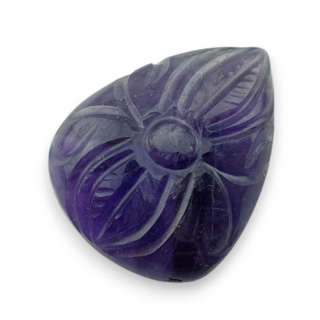 Ametyst kaboszon carving 26x21 mm nr 23